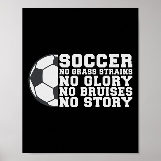 Poster Football Pas de Blessure Pas de Gloire Pas de Bleu (Devant)