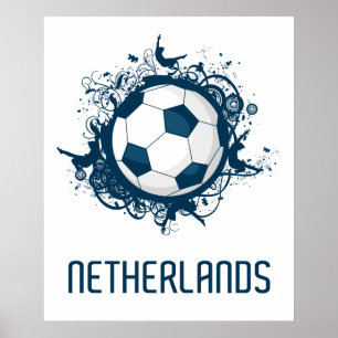 Poster Football Pays-Bas