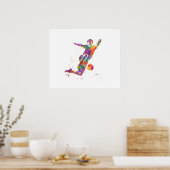 Poster Football player (Cuisine)