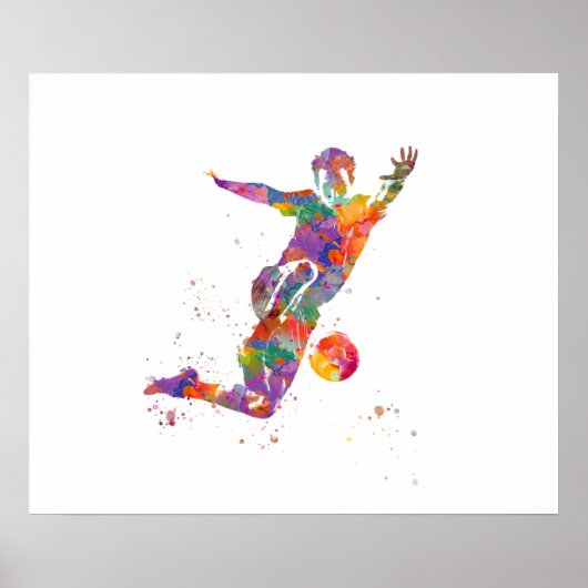 Poster Football player (Devant)