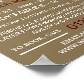 Poster Football Player, Football Camp Publicité (Coin)