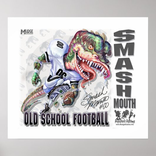 Poster Football Smash Mouth Dinosaur (Devant)