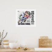 Poster Football Smash Mouth Dinosaur (Cuisine)