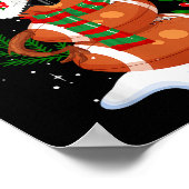 Poster Football Snowman Santa Hat Joyeux Noël (Coin)