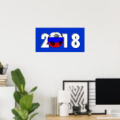 POSTER FOOTBALL SOCCER 2018 (Bureau à domicile)