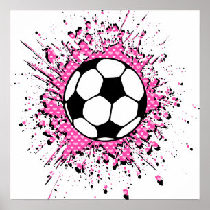 Poster football splatz