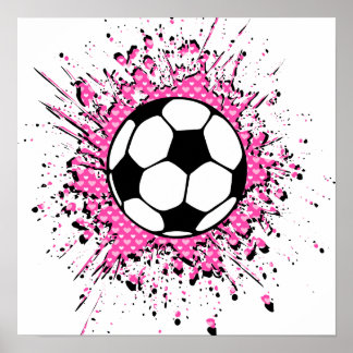 Poster football splatz