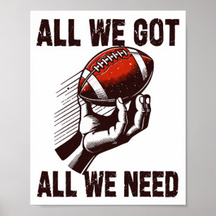 Poster Football Tout ce qu'on a tout ce qu'il nous faut