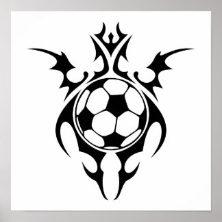 Poster football tribal