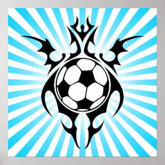 Poster football tribal