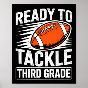 Poster Football Troisième année Premier jour d'école Reto