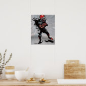 Poster footballeur américain (Cuisine)