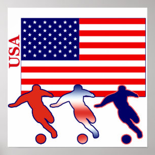 Poster Footballeurs des Etats-Unis