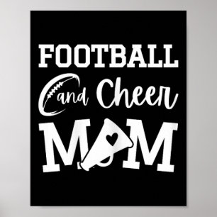 Poster Footll et maman cheerleading verte Cheerleading