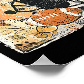 Poster Footll Mama Boho Floral Fall Touchdown Season Game (Coin)