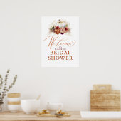 Poster For Any Party - Pumpkin Rust Terracotta Flowers (Cuisine)