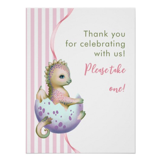 Poster for Baby Shower. (Devant)