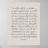 Poster For What It's Worth Print Affirmation Print Fitzge (Devant)