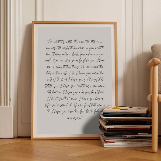 Poster For What It's Worth Print Affirmation Print Fitzge