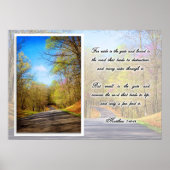 Poster - For Wide is the Gate..Narrow is the Path (Devant)