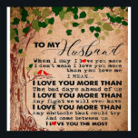 Poster For Your Awesome Husband, Husband Birthday Gift<br><div class="desc">For Your Awesome Husband,  Husband Birthday Gift</div>