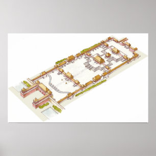 Poster Forbbiden City Beijing. Detail