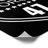 Poster Force 47 Ultra Maga Plus Que Jamais Ne Céder (Coin)