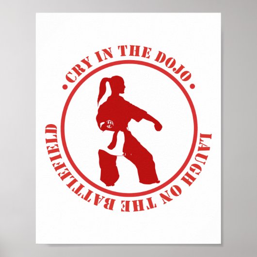 Poster Force dans la Sérénité : Motivation Karaté (Devant)