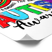 Poster Force De sensibilisation sur l'autisme Et Coeur No (Coin)