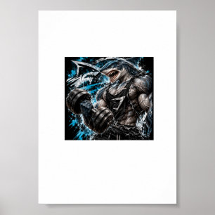 Poster Force du requin – Ultime bête de gym