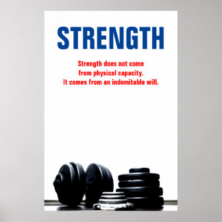Poster Force Entraînement de musculation Motivation