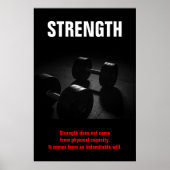 Poster Force Entraînement de musculation Motivation (Devant)