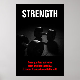 Poster Force Entraînement de musculation Motivation