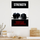 Poster Force Entraînement de musculation Motivation (Cuisine)