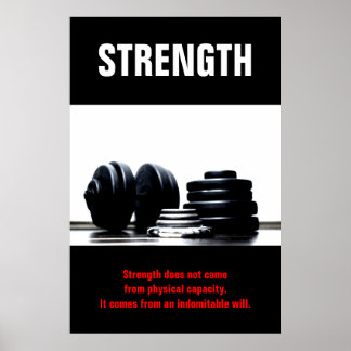 Poster Force Entraînement de musculation Motivation