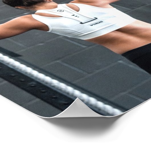 Poster Force Fittness Femmes Muscle Worout Motivationnel (Coin)