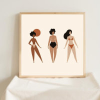 Force Silencieuse – Ligne d'Art Féminin Abstrait X