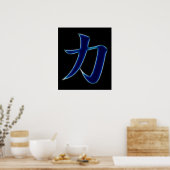 Poster Force SYMBOLE Kanji Japonais (Cuisine)