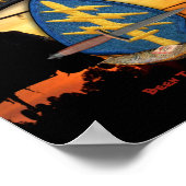 Poster forces spéciales green berets sf lrrp lrps recon (Coin)
