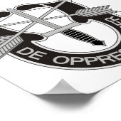 Poster Forces spéciales SF De Oppresso Liber (Coin)