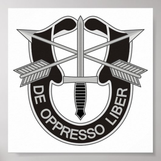 Poster Forces spéciales SF De Oppresso Liber (Devant)