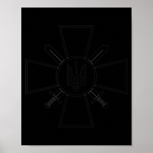 Poster Forces terrestres ukrainiennes Armée de terre ukra (Devant)