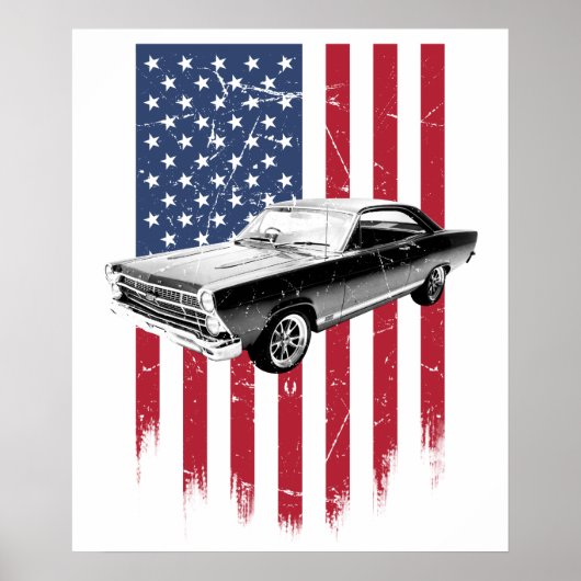 Poster Ford Fairlane Classique 1967 (Devant)