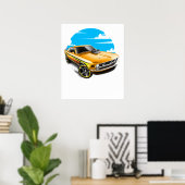 Poster ford mustang (Bureau à domicile)