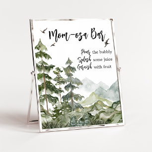 Poster Forest Adventure Baby shower Maman Osa Bar