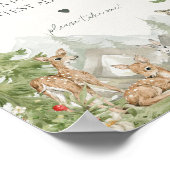 Poster Forest Animals woodland faveurs du signe de fête (Coin)