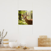 Poster Forest Deer (Cuisine)