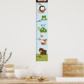 Poster Forest Friends Animals Graphique de croissance Gar (Cuisine)