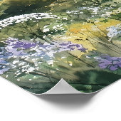 Poster Forest Lakeside Wildflowers Wedding Welcome Sign (Coin)