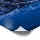 Poster Forest path at winter night (Coin)